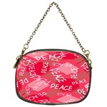 Background Peace Doodles Graphic Chain Purse (One Side)