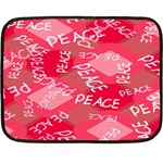 Background Peace Doodles Graphic Fleece Blanket (Mini)