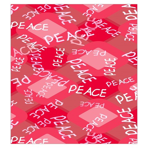 Background Peace Doodles Graphic Drawstring Pouch (Large) from UrbanLoad.com Front