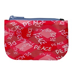 Background Peace Doodles Graphic Large Coin Purse from UrbanLoad.com Front