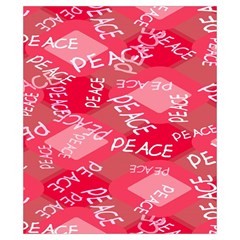 Background Peace Doodles Graphic Drawstring Pouch (XS) from UrbanLoad.com Front