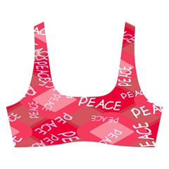 Background Peace Doodles Graphic Cross Back Hipster Bikini Set from UrbanLoad.com Front