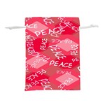 Background Peace Doodles Graphic Lightweight Drawstring Pouch (M)
