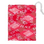 Background Peace Doodles Graphic Drawstring Pouch (4XL)