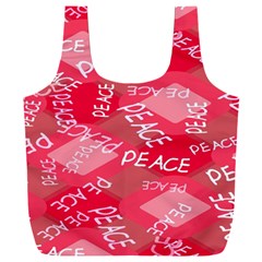 Background Peace Doodles Graphic Full Print Recycle Bag (XXXL) from UrbanLoad.com Back