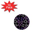 Abstract Background Graphic Pattern 1  Mini Buttons (10 pack) 