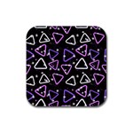 Abstract Background Graphic Pattern Rubber Coaster (Square)