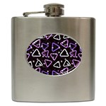 Abstract Background Graphic Pattern Hip Flask (6 oz)