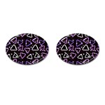 Abstract Background Graphic Pattern Cufflinks (Oval)