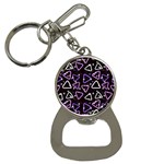 Abstract Background Graphic Pattern Bottle Opener Key Chain