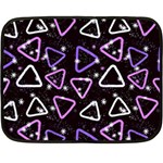 Abstract Background Graphic Pattern One Side Fleece Blanket (Mini)
