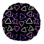 Abstract Background Graphic Pattern Large 18  Premium Round Cushions