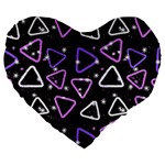 Abstract Background Graphic Pattern Large 19  Premium Heart Shape Cushions