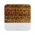 Abstract Background Graphic Pattern Marble Wood Coaster (Square)