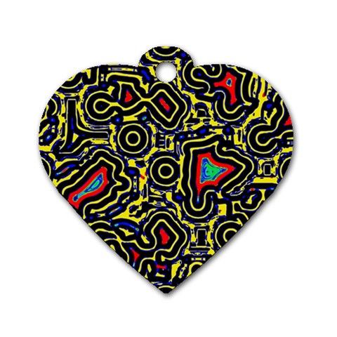 Background Graphic Art Dog Tag Heart (One Side) from UrbanLoad.com Front