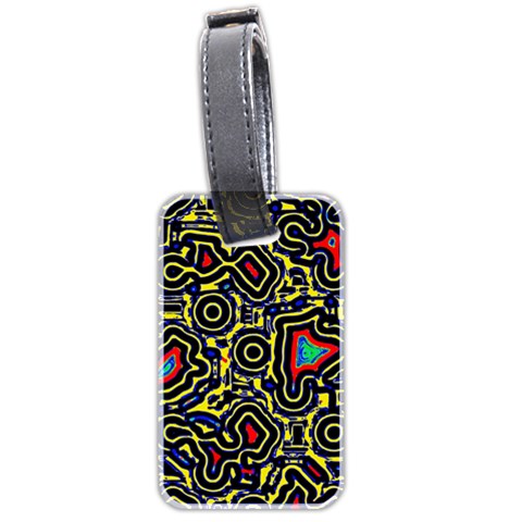 Background Graphic Art Luggage Tag (two sides) from UrbanLoad.com Front
