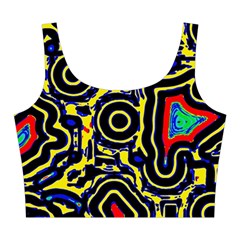 Background Graphic Art Midi Sleeveless Dress from UrbanLoad.com Top Front
