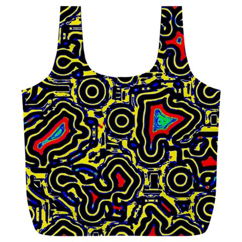 Background Graphic Art Full Print Recycle Bag (XXL) from UrbanLoad.com Front