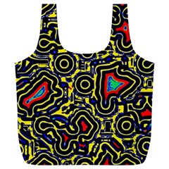 Background Graphic Art Full Print Recycle Bag (XXXL) from UrbanLoad.com Back