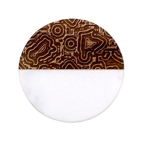 Background Graphic Art Classic Marble Wood Coaster (Round)  from UrbanLoad.com Front