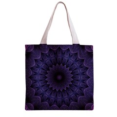 Shape Geometric Symmetrical Zipper Grocery Tote Bag from UrbanLoad.com Back