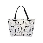 Pattern Cats Black Feline Kitten Classic Shoulder Handbag