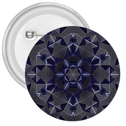 Kaleidoscope Geometric Pattern 3  Buttons from UrbanLoad.com Front
