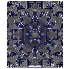 Kaleidoscope Geometric Pattern Belt Pouch Bag (Large) from UrbanLoad.com Back Strap