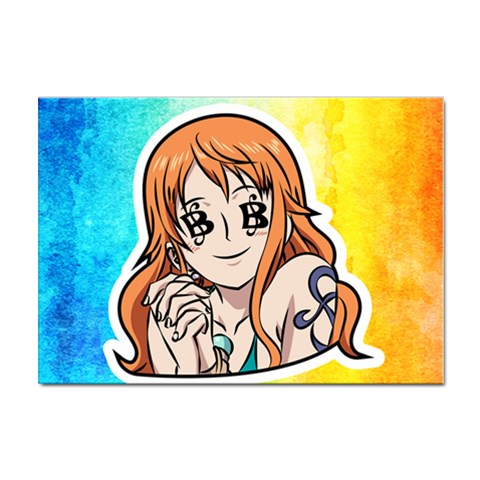 Nami Lovers Money Sticker A4 (10 pack) from UrbanLoad.com Front