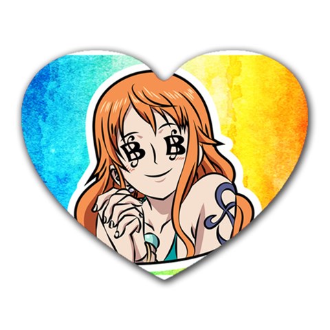 Nami Lovers Money Heart Mousepad from UrbanLoad.com Front