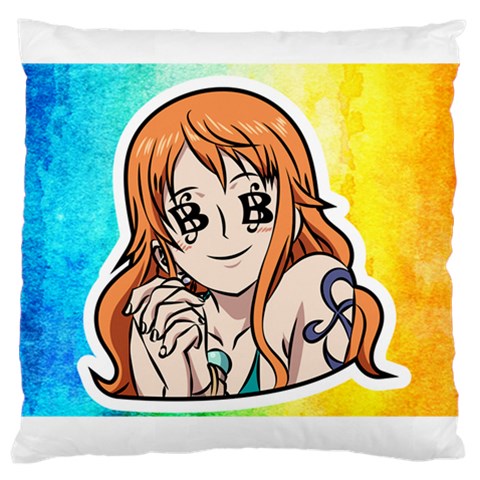 Nami Lovers Money Large Cushion Case (Two Sides) from UrbanLoad.com Front
