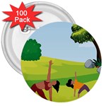 Mother And Daughter Y 3  Buttons (100 pack) 