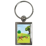Mother And Daughter Y Key Chain (Rectangle)