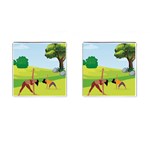 Mother And Daughter Y Cufflinks (Square)