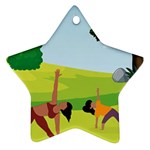 Mother And Daughter Y Star Ornament (Two Sides)
