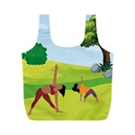 Mother And Daughter Y Full Print Recycle Bag (M)