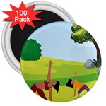 Large 3  Magnets (100 pack)