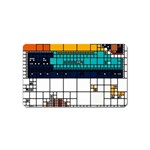 Abstract Statistics Rectangles Classification Magnet (Name Card)