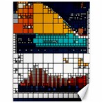 Abstract Statistics Rectangles Classification Canvas 12  x 16 