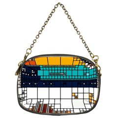 Abstract Statistics Rectangles Classification Chain Purse (Two Sides) from UrbanLoad.com Back