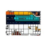 Abstract Statistics Rectangles Classification Cosmetic Bag (Large)