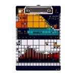 Abstract Statistics Rectangles Classification A5 Acrylic Clipboard