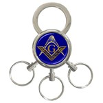 SC_BlueGold12 3-Ring Key Chain