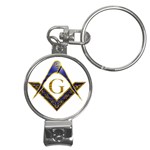 SC_BlueGold12 Nail Clippers Key Chain
