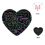 Math-linear-mathematics-education-circle-background Playing Cards Single Design (Heart)