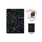Math-linear-mathematics-education-circle-background Playing Cards Single Design (Mini)