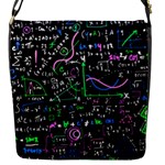 Math-linear-mathematics-education-circle-background Flap Closure Messenger Bag (S)