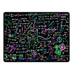 Math-linear-mathematics-education-circle-background Two Sides Fleece Blanket (Small)