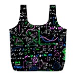 Math-linear-mathematics-education-circle-background Full Print Recycle Bag (L)