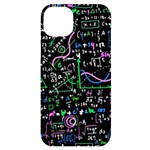 Math-linear-mathematics-education-circle-background iPhone 14 Plus Black UV Print Case